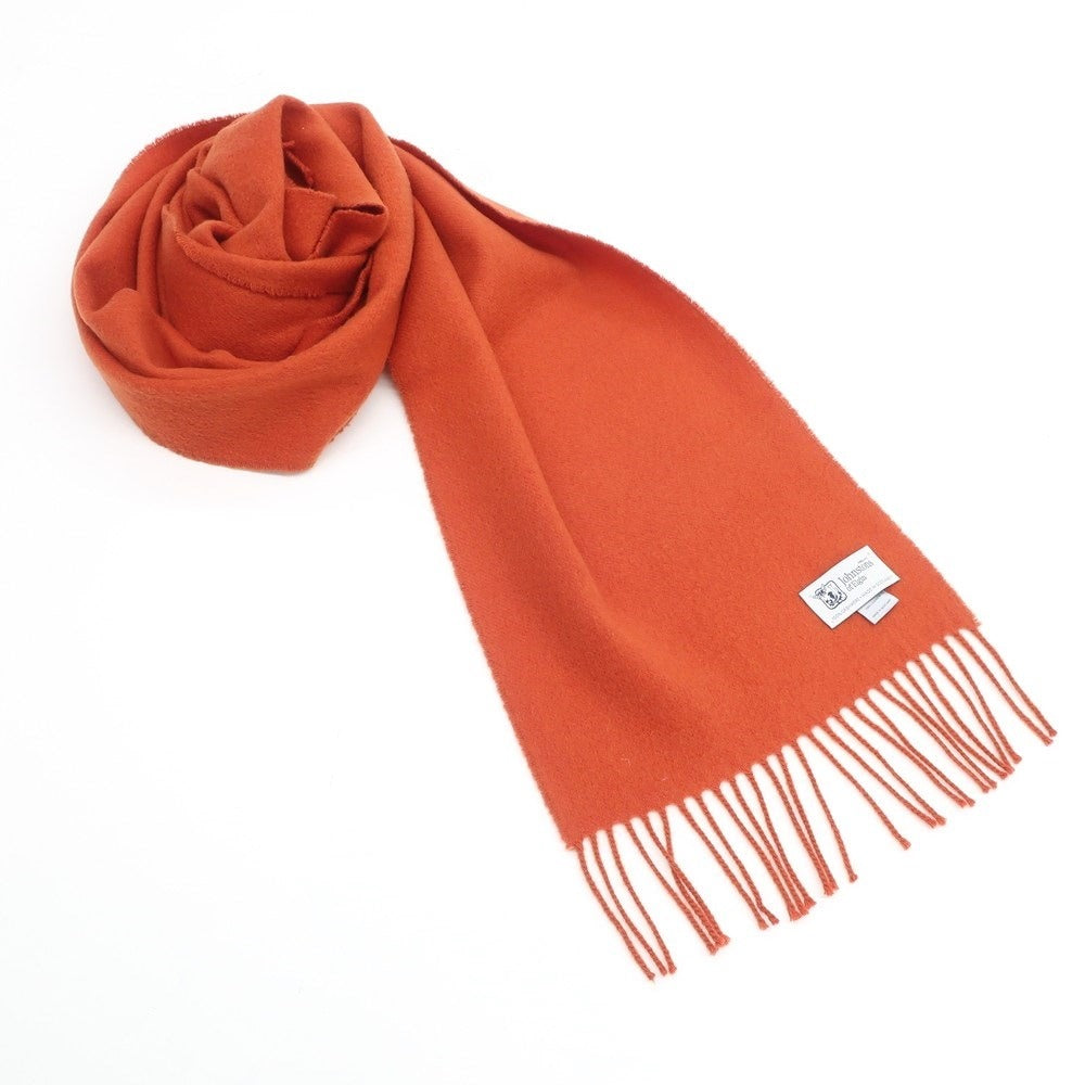 ジョンストンズ JOHNSTONS カシミヤ フリンジ マフラー