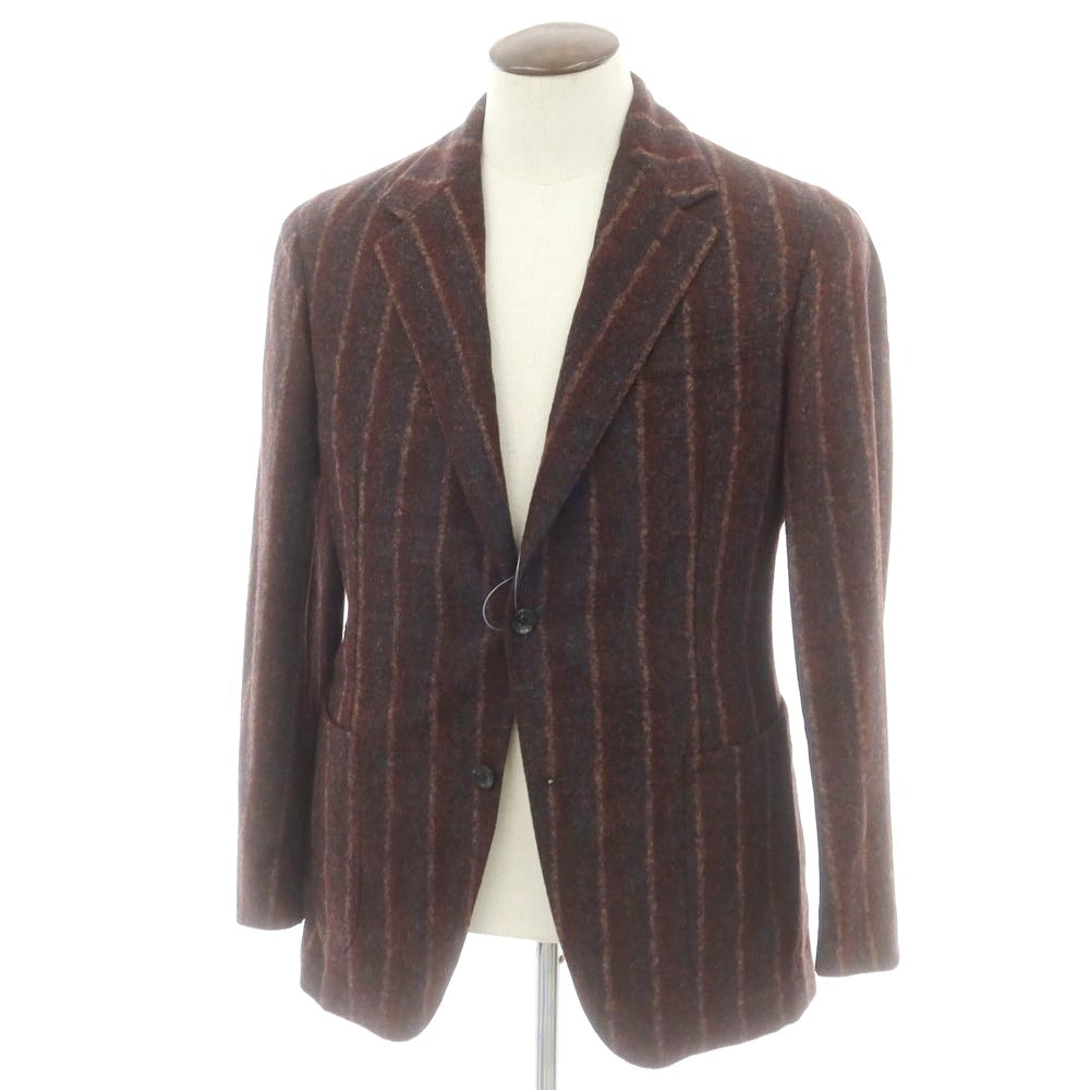 エルネスト ernesto GFB アルパカナイロン ストライプ テーラードジャケット