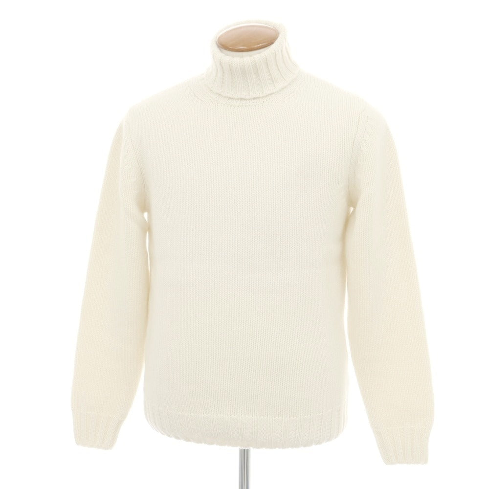 ドルモア DRUMOHR ローゲージカシミヤ タートルネックニット アイボリー