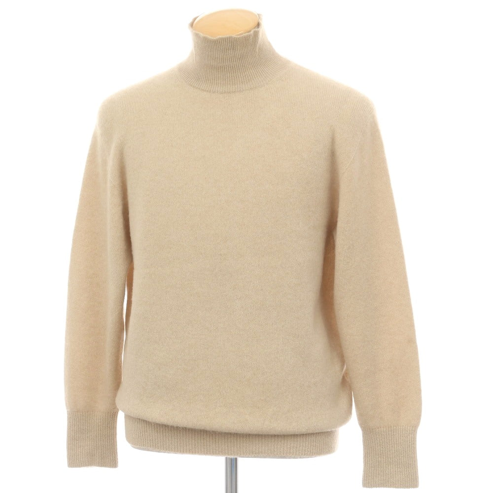 ヘリル HERILL カシミヤ ハイネック プルオーバーニット ベージュ