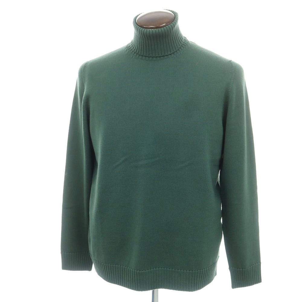 ドルモア DRUMOHR ウール タートルネック プルオーバーニット アッシュグリーン