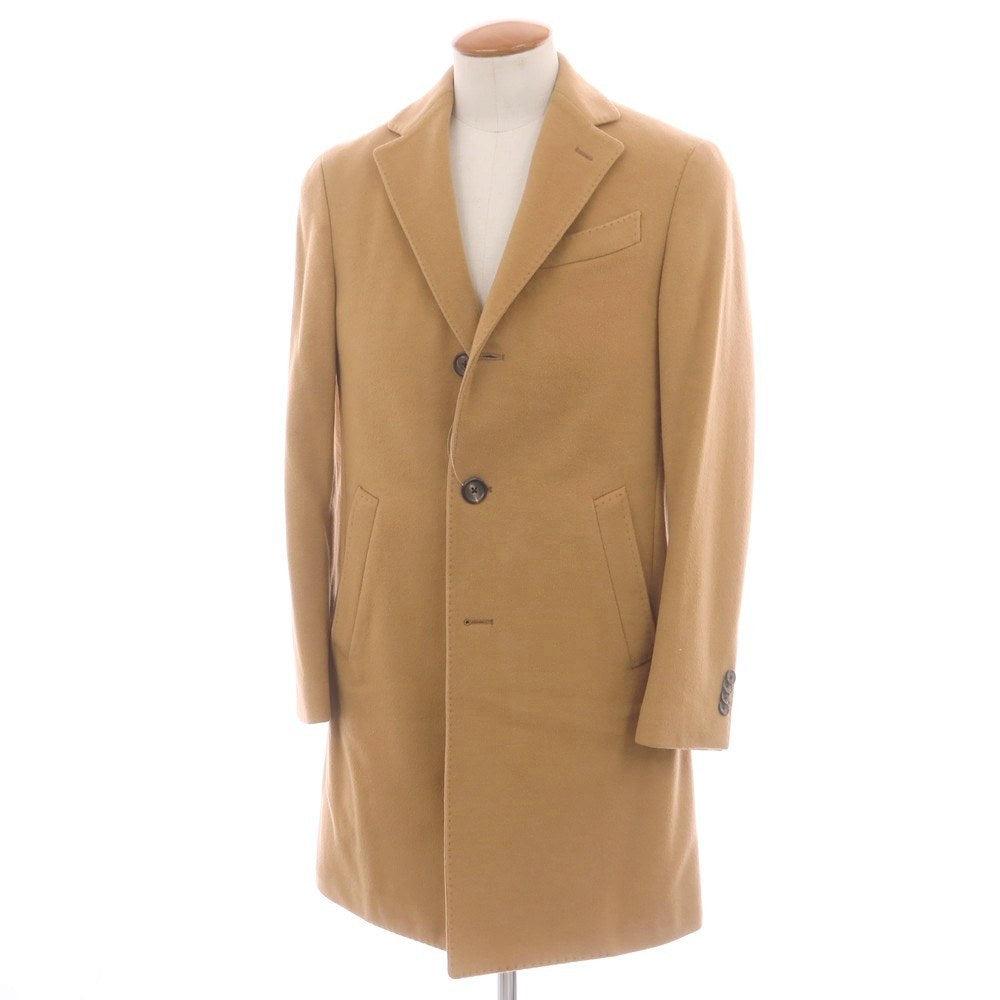 ラルディーニ LARDINI ウールカシミヤ チェスターフィールドコート キャメル