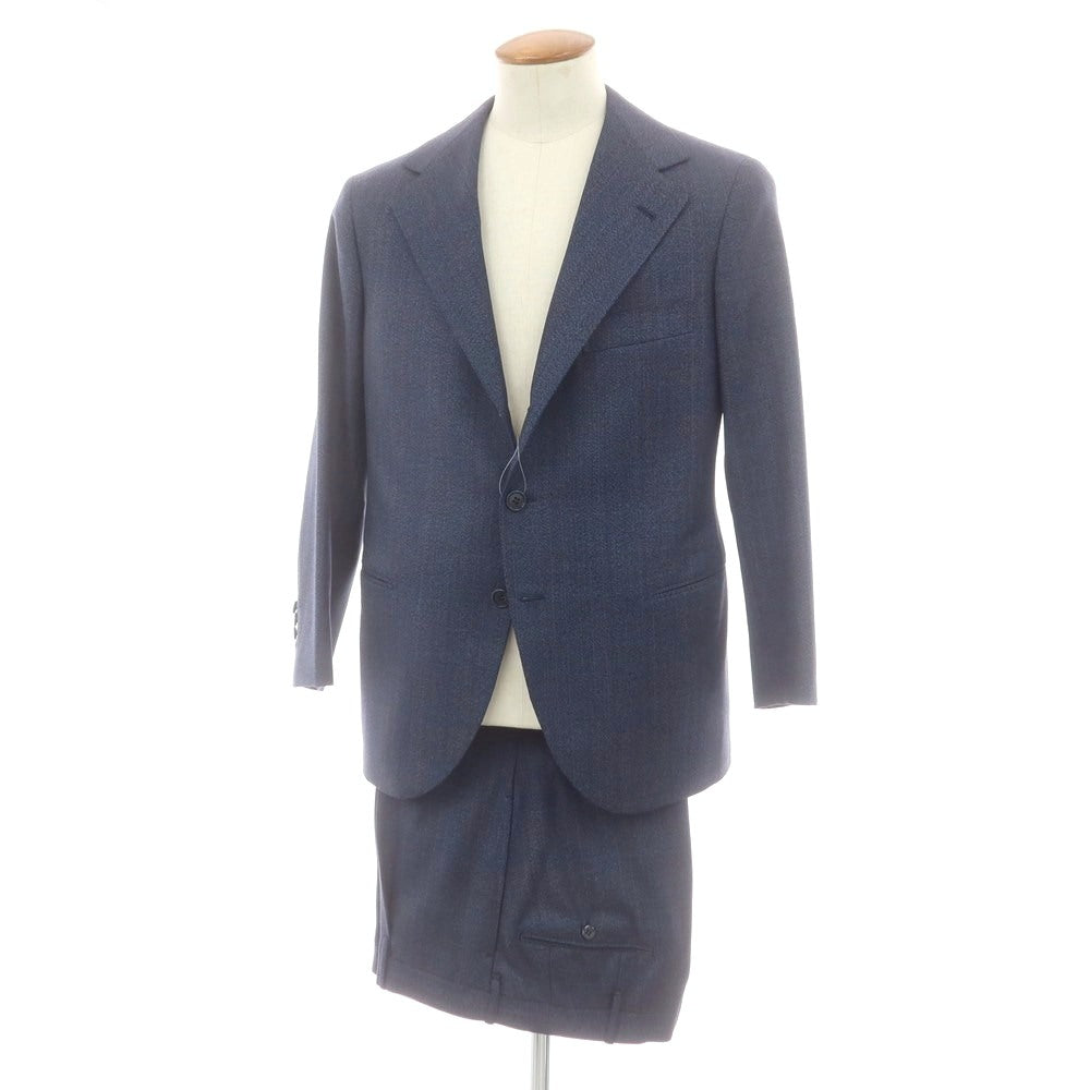 ※リベラーノ&リベラーノ LIVERANO&LIVERANO ウール チェック 3つボタンスーツ 