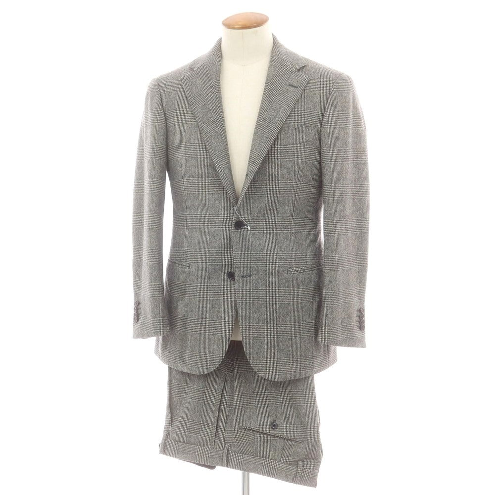 リングヂャケット RING JACKET ウール グレンチェック 3つボタンスーツ