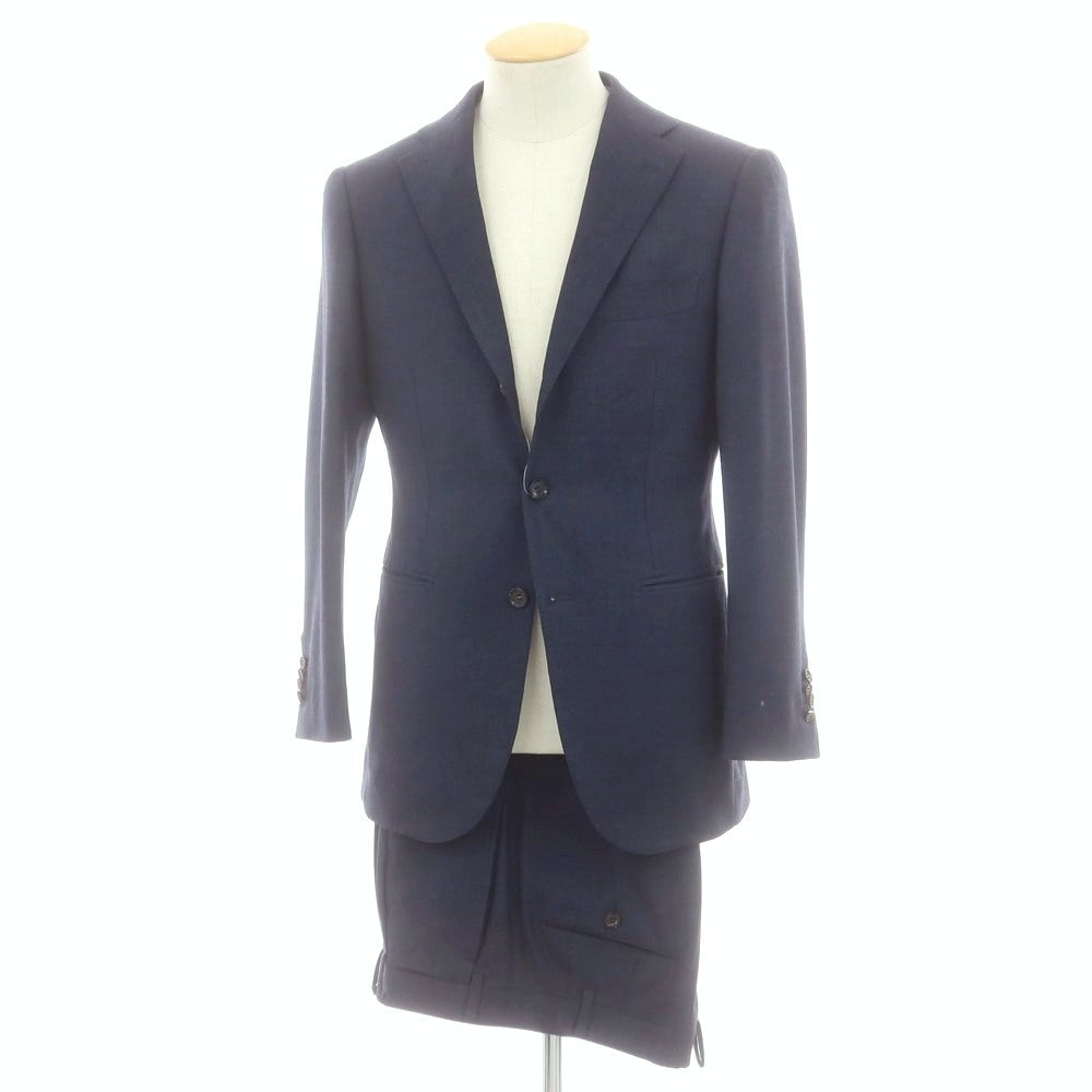 リングヂャケット RING JACKET custom made SUPER120’S ウール 3つボタンスーツ ネイビー