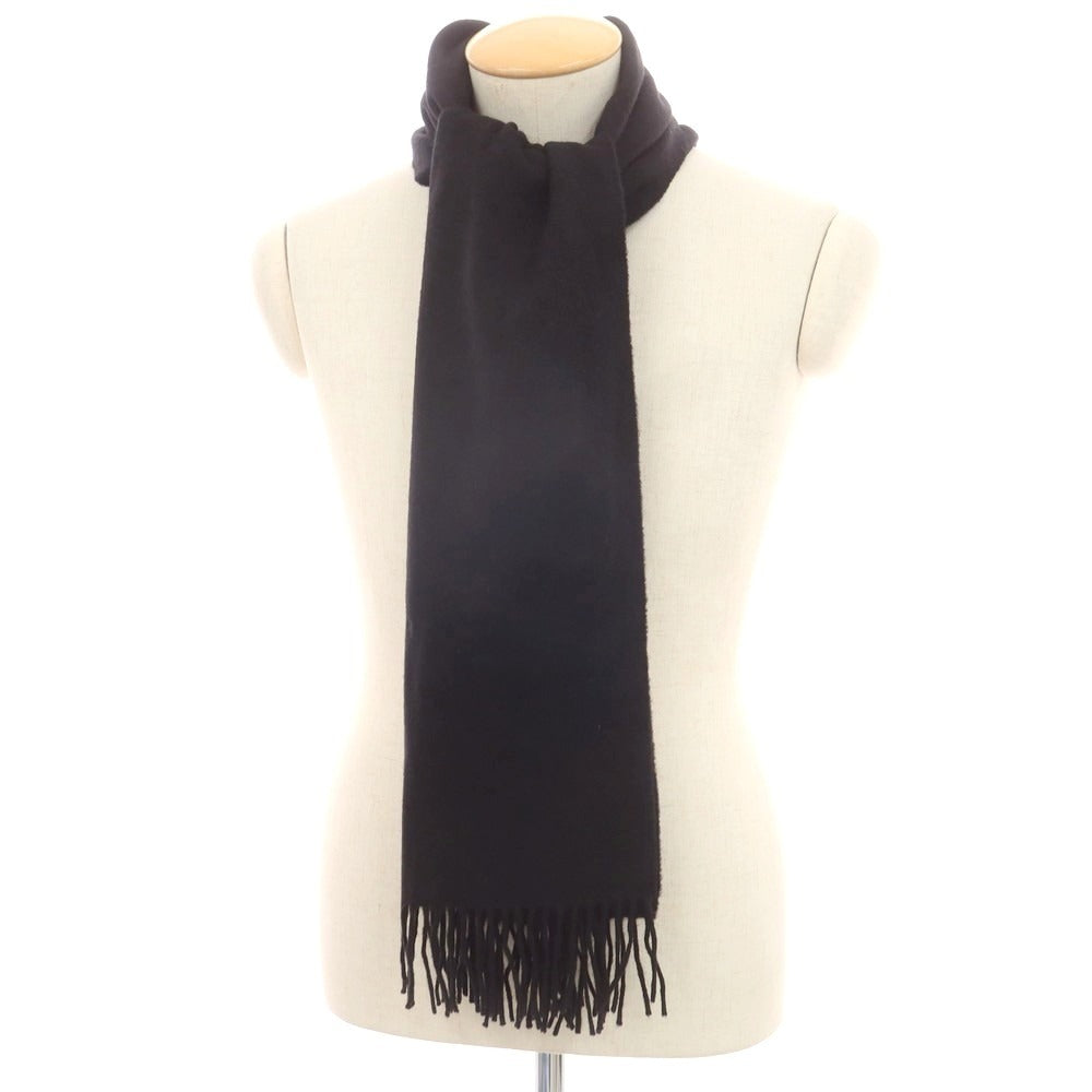 ジョンストンズ JOHNSTONS カシミヤ マフラー ブラック