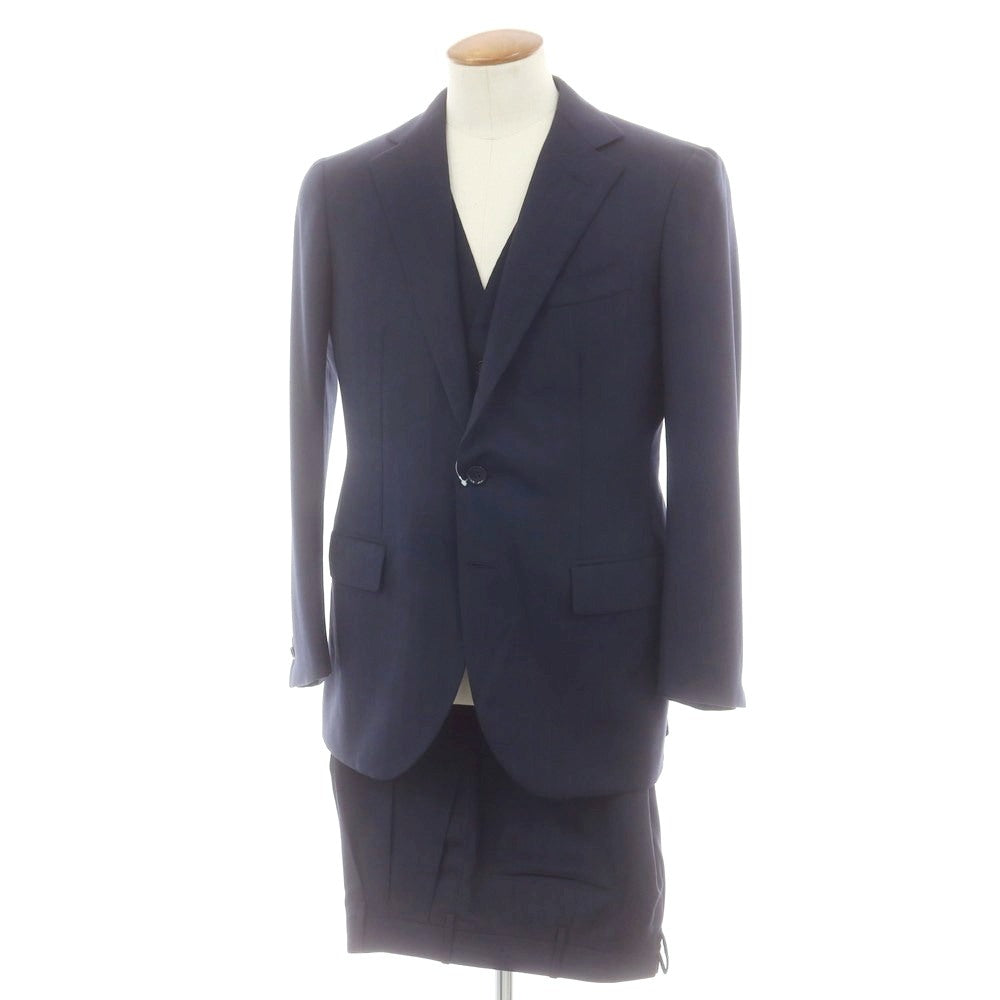 ペコラ 銀座 PECORA GINZA ウール系 スリーピース 3つボタンスーツ ネイビー