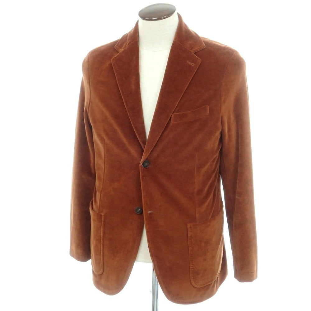 チルコロ1901 CIRCOLO 1901 ベロアコットン カジュアルジャケット オレンジブラウン