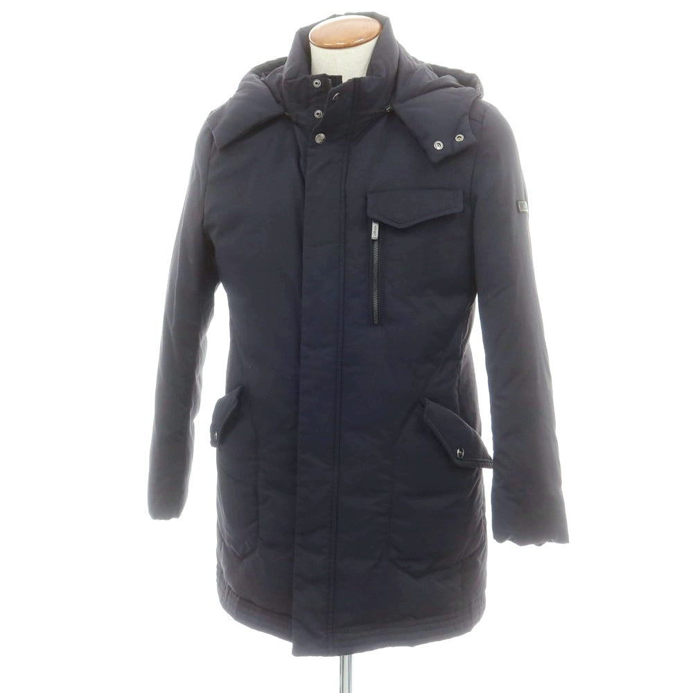 アレグリ Allegri ナイロンポリエステル ダウンコート ネイビー