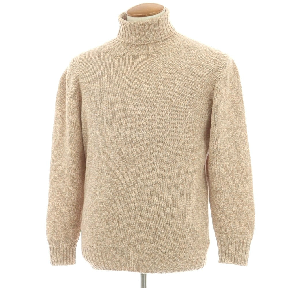 ピアチェンツァ PIACENZA カシミヤ タートルネック プルオーバーニット ベージュ