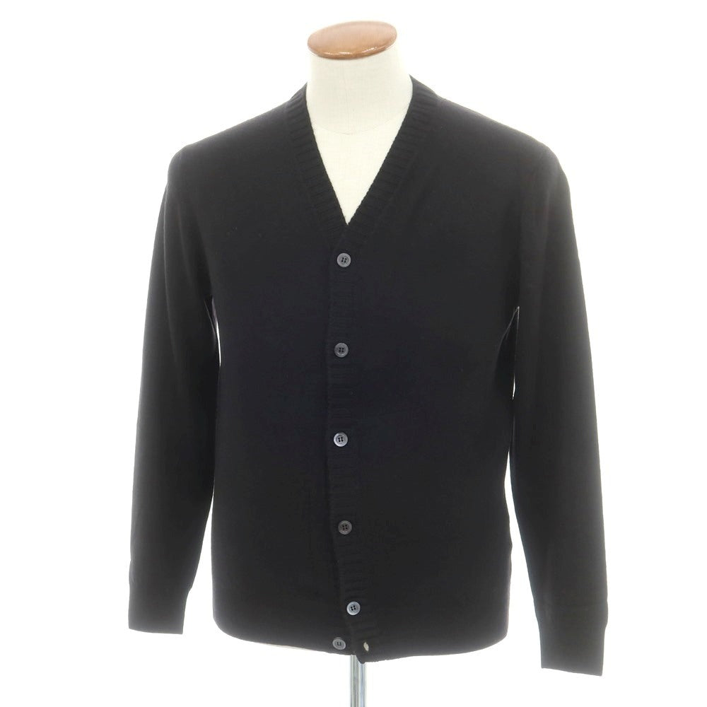 クルチアーニ CRUCIANI ハイゲージ ウール カーディガン ブラック