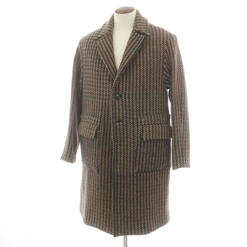 ドッピアアー DOPPIAA ツイードウール チェスターフィールドコート