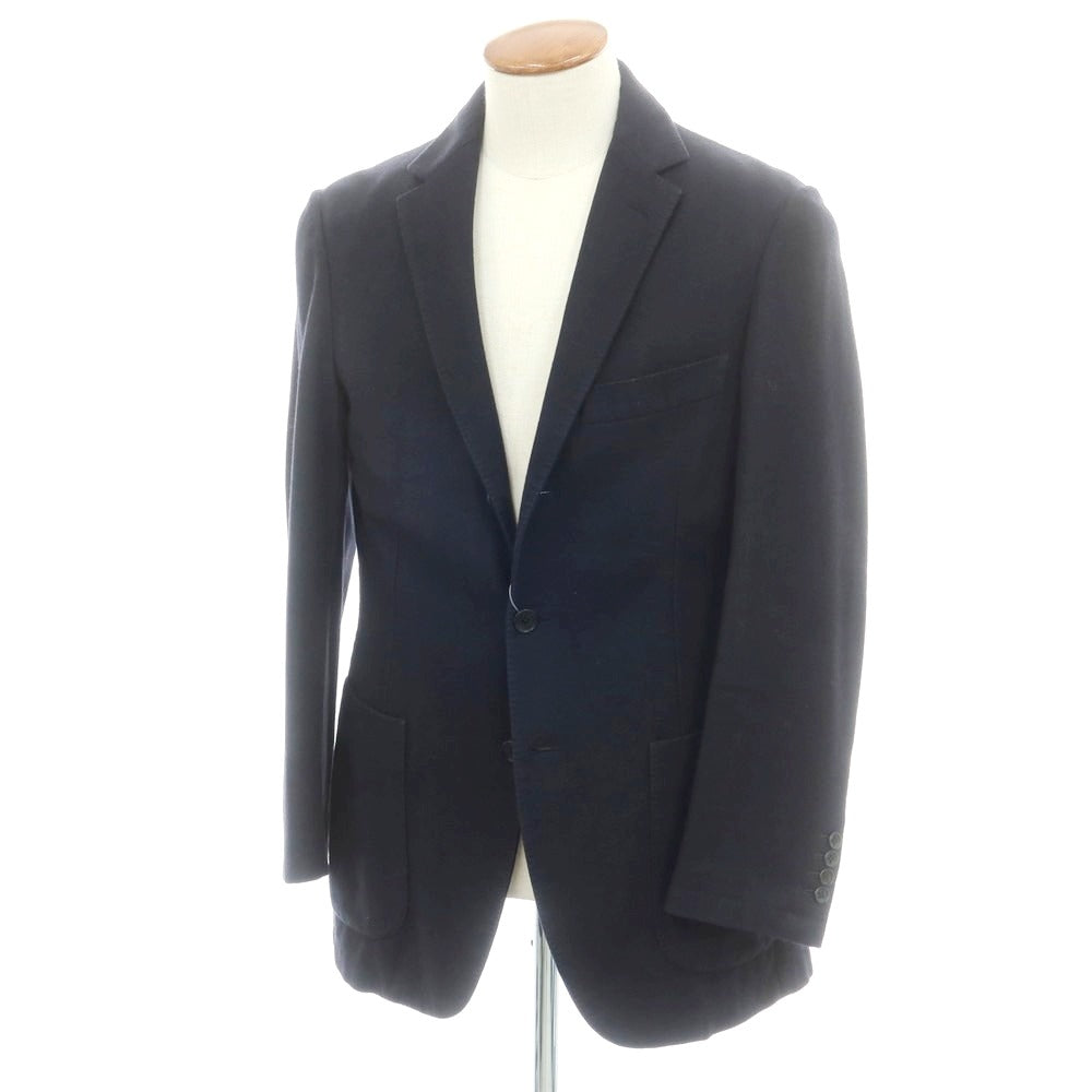ベルベスト Belvest カシミヤ テーラードジャケット ダークネイビー