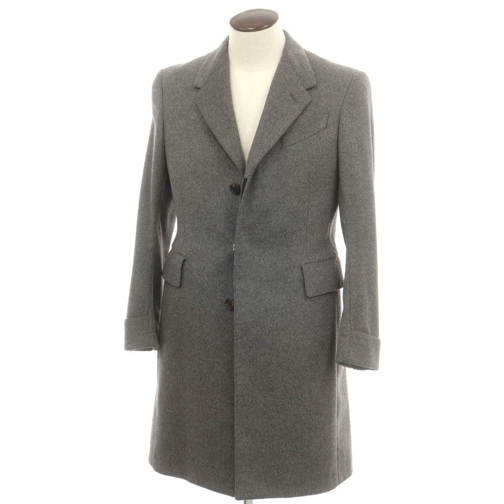 ポールスミスコレクション PAUL SMITH COLLECTION アンゴラ チェスターフィールドコート グレー
