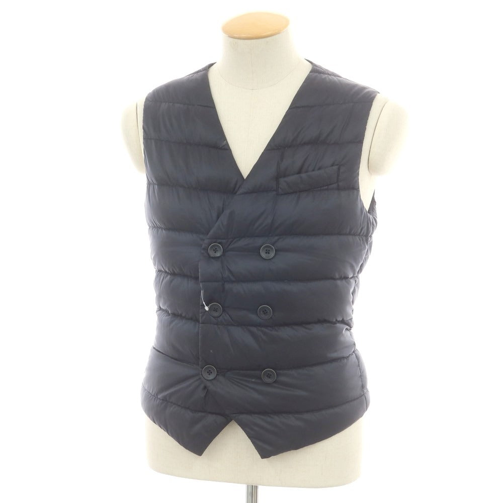 ヘルノ Herno ナイロン ジレ型 ダウンベスト ネイビー