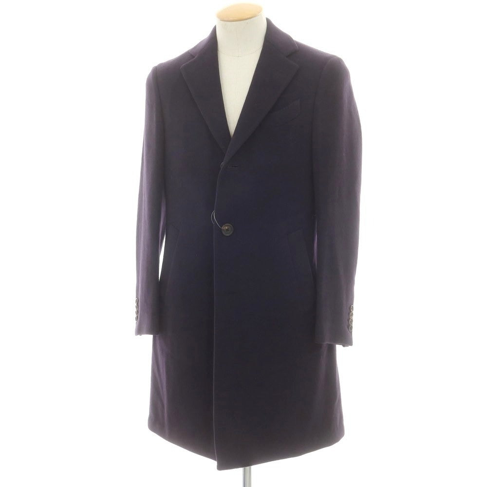 ラルディーニ LARDINI ウール チェスターフィールドコート ネイビー