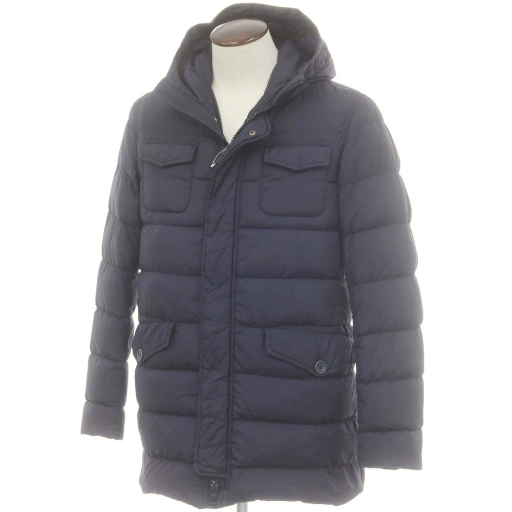 ヘルノ Herno POLAR-TECH ナイロン フーデッド ダウンコート