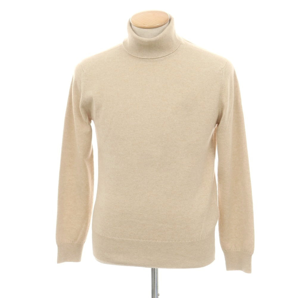 ジョンストンズ JOHNSTONS カシミヤ タートルネック プルオーバーニット ベージュ