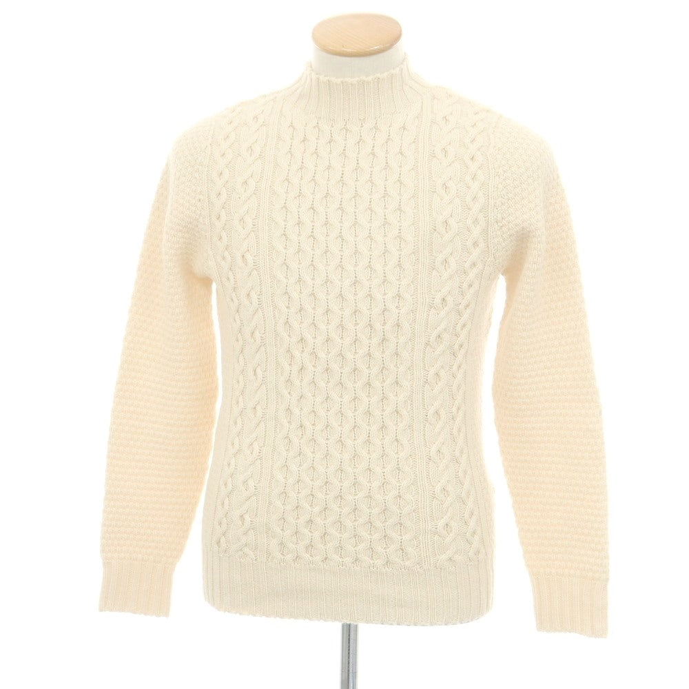 ドルモア DRUMOHR ウール モックネック プルオーバーニット アイボリー