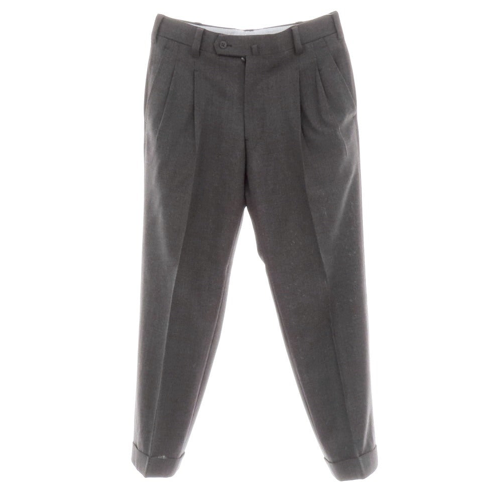 イガラシトラウザーズ 五十嵐 IGARASHI TROUSERS ウール ドレススラックスパンツ ダークグレー