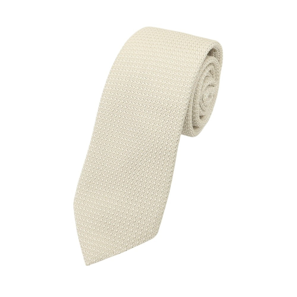 アルテア Altea シルク 無地ネクタイ ベージュ系