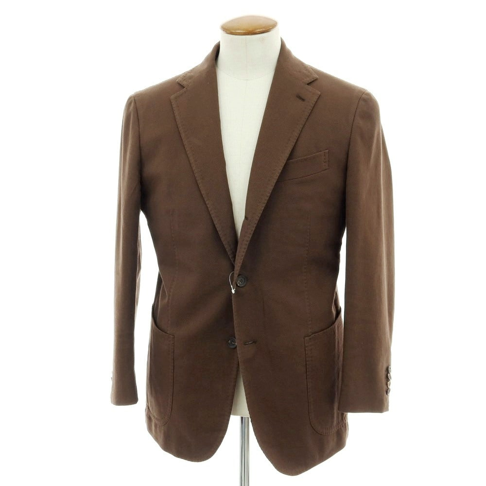 スティレ ラティーノ STILE LATINO コットン 3B テーラードジャケット ブラウン