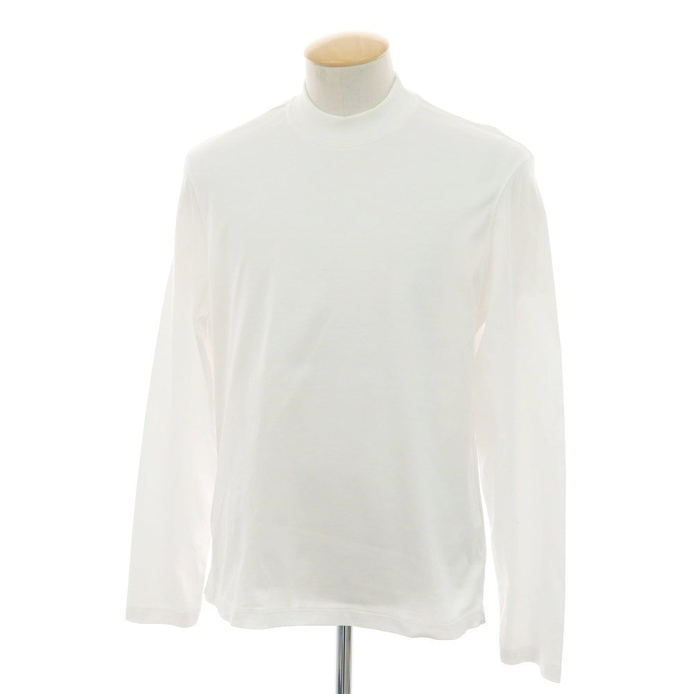 ブルネロクチネリ Brunello Cucinelli コットン モックネック 長袖Ｔシャツ ホワイト