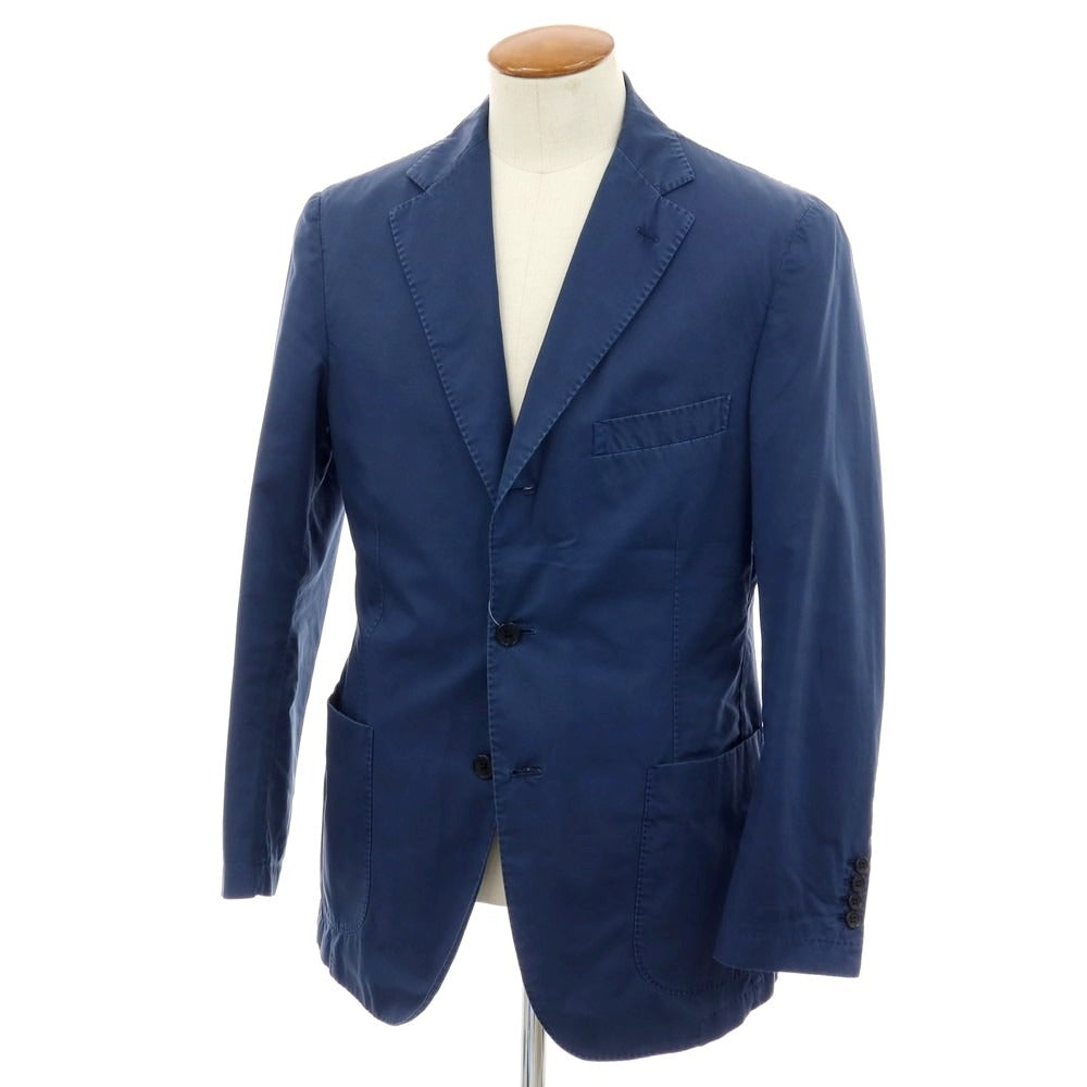 ベルベスト Belvest コットン テーラードジャケット ブルーネイビー