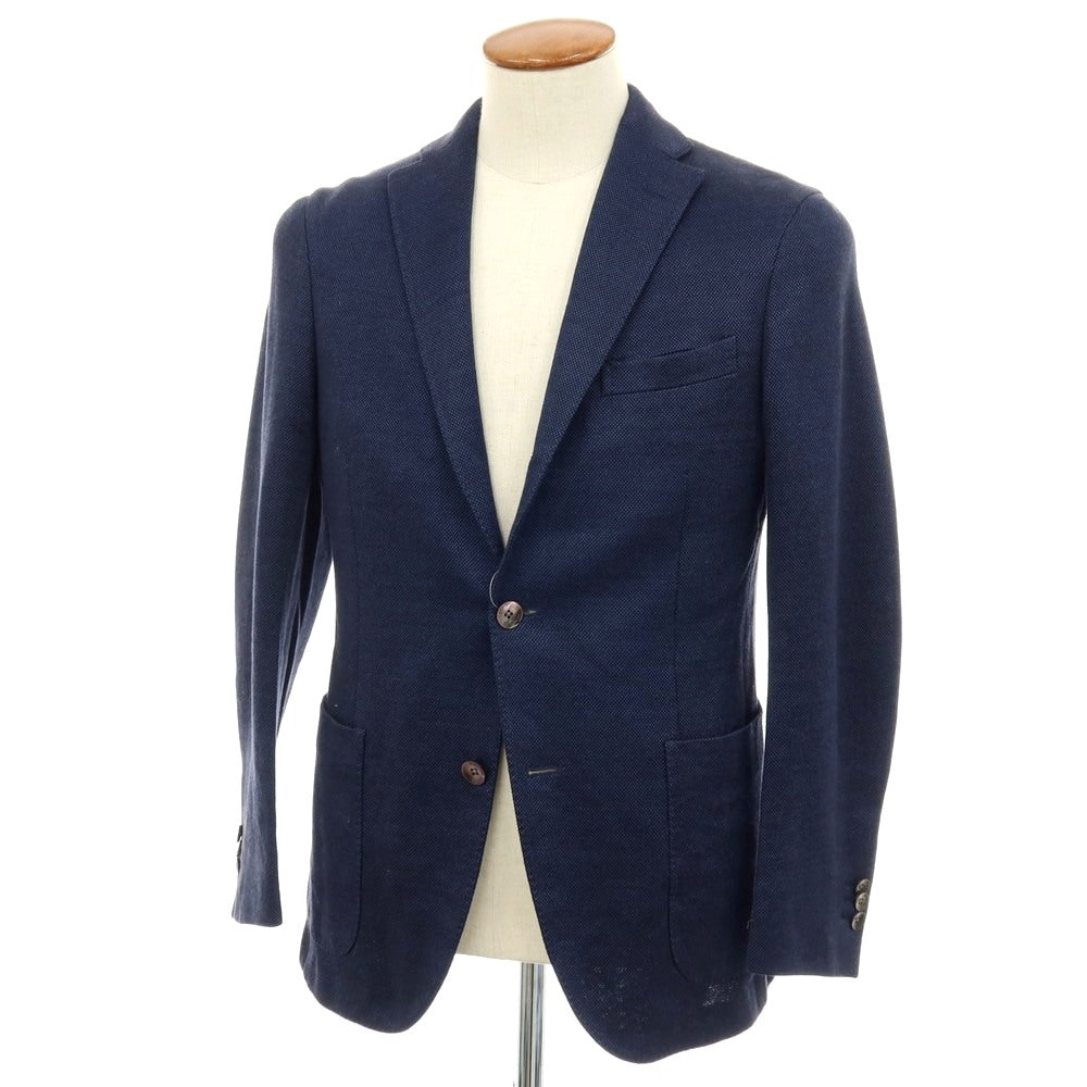 ボリオリ BOGLIOLI DOVER リネンコットン 3B テーラードジャケット ネイビー