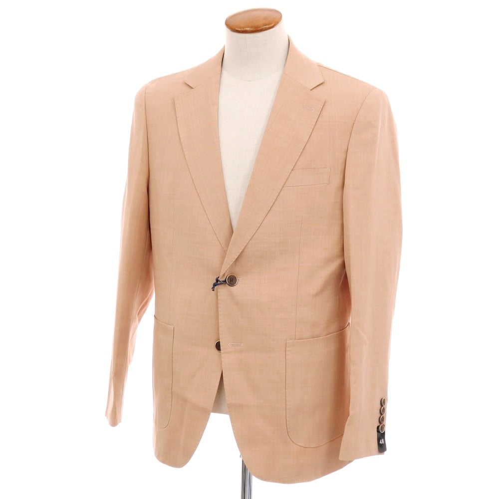 ガウディ GAUDI 26SS ポリエステルヴィスコース テーラードジャケット サーモン