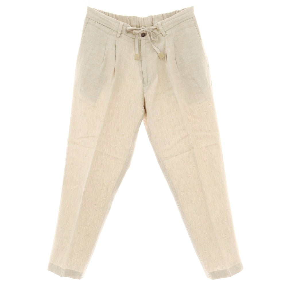 デヴォレ インチピット DEVORE Incipit リネンコットン イージースラックスパンツ ベージュ