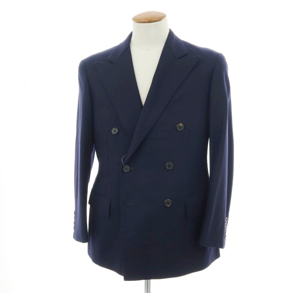 ポロ ラルフローレン Polo Ralph Lauren ウール ダブル6B テーラードジャケット ネイビー